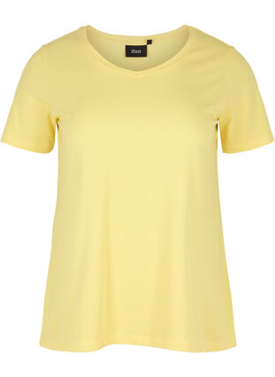 Basic T-shirt , Yellow Cream, Packshot image number 0