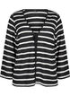 Cardigan avec liens, Black White stripe, Packshot image number 0