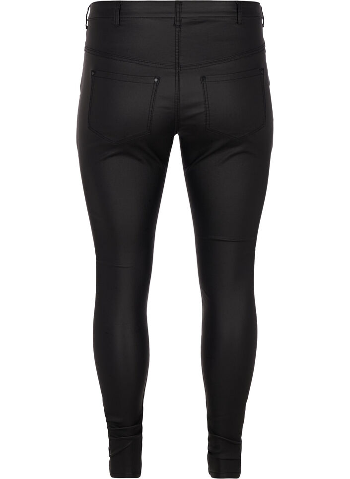 Coated Amy jeans, Black coated, Packshot image number 1