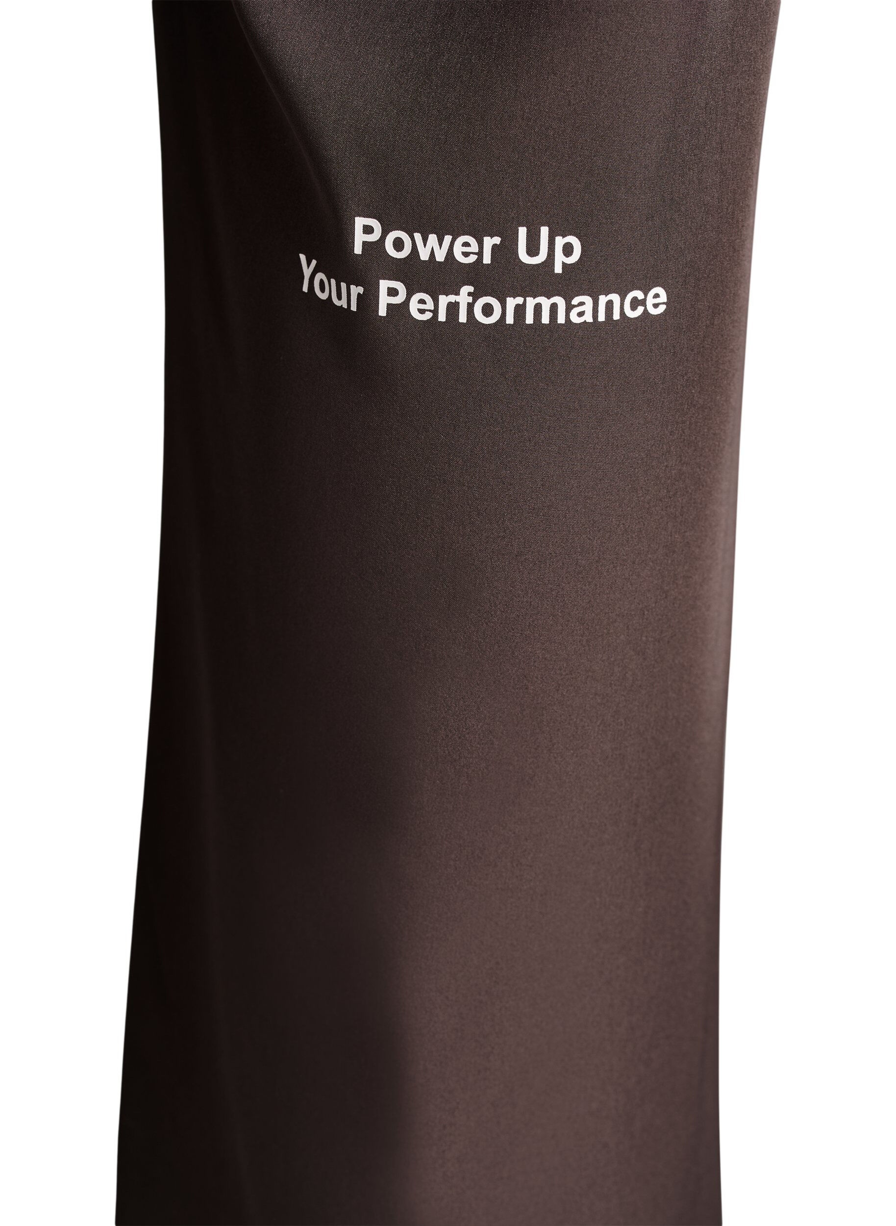 Zizzi Pantalon de sport taille haute et coupe droite, Marron, Packshot image number 3