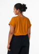 T-shirt met korte mouwen van katoenmix, Oranje, Model image number 2
