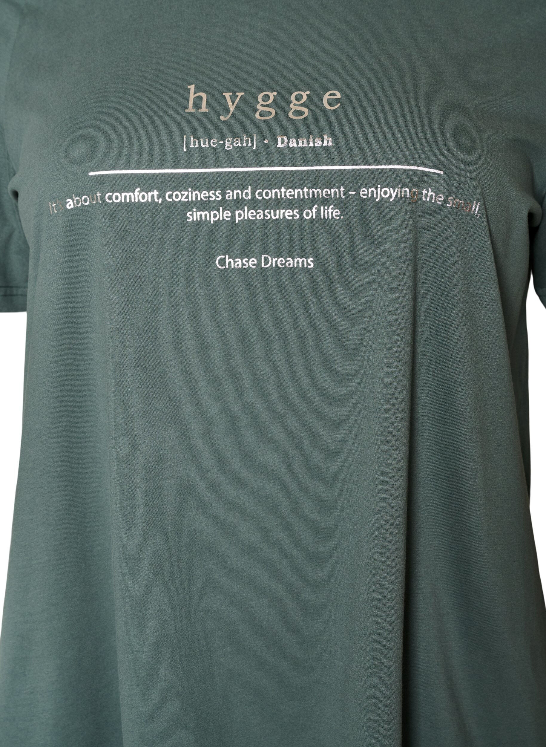 ZizziT-shirt met motief, Groen, Packshot image number 2