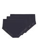 Set van 3 hipster slips met kanten rand, Zwart, Packshot image number 1