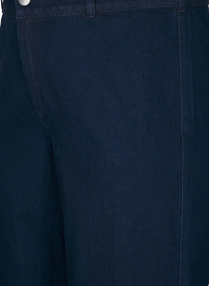 High-waisted jeans met wide fit, Blauw, Packshot image number 2