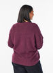 Pull ample en maille avec coutures apparentes, Bordeaux fonc&eacute;, Model image number 2