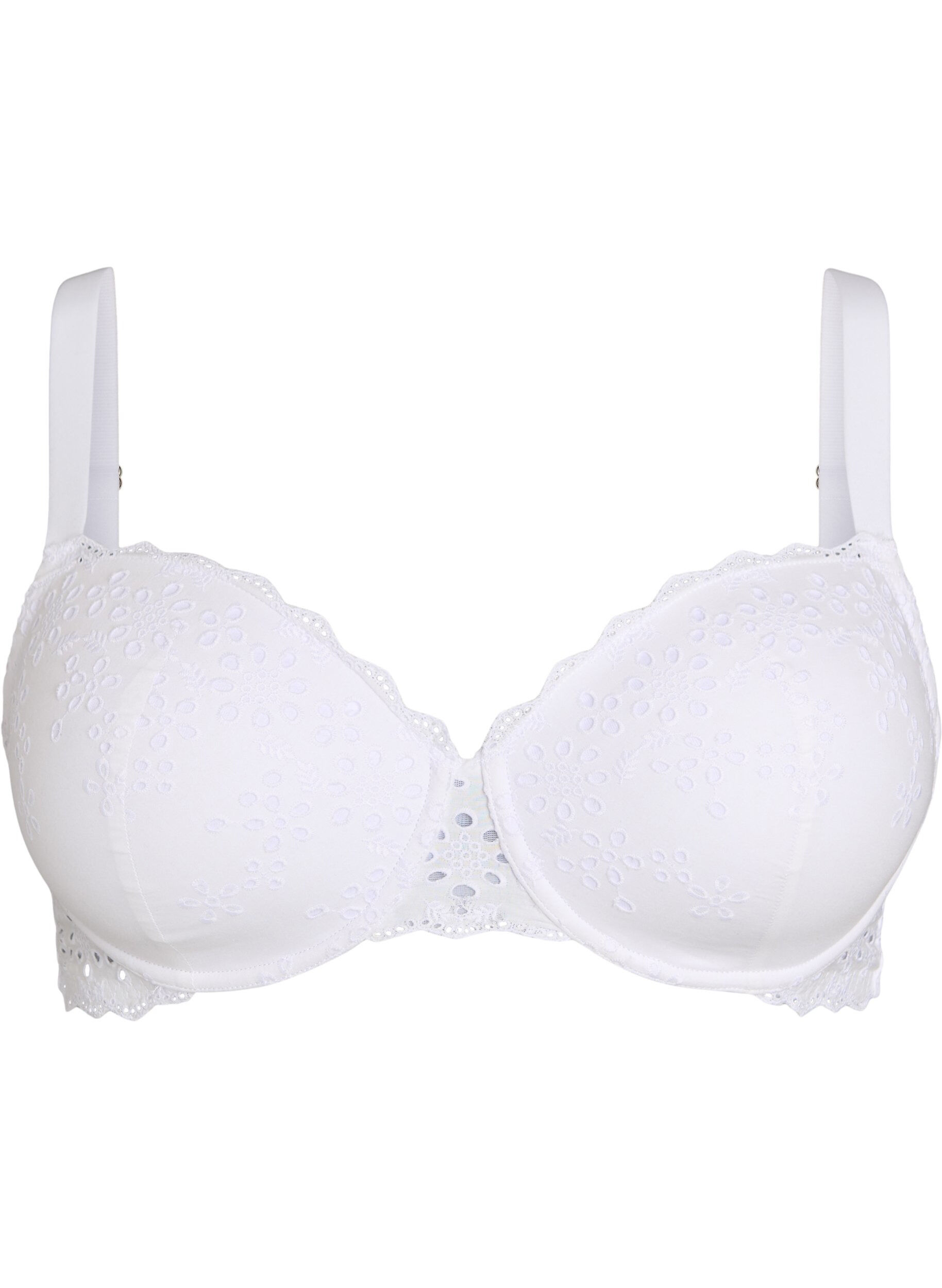 Soutien-gorge moul&eacute; avec broderie anglaise