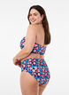 Culotte de bikini taille haute &agrave; imprim&eacute; floral, Rose poudr&eacute;e, Model image number 1
