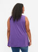  2-pack top van katoenmix, Deep Lavender/Black, Model image number 1
