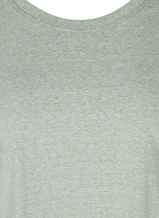 Gemêleerd katoenen t-shirt, Chinois Green Mel., Packshot image number 2