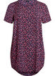 Jurk met print en korte mouwen, Blauw, Packshot image number 0