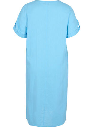 Robe chemise longue à manches courtes, Alaskan Blue, Packshot image number 1