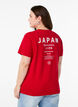 T-shirt met tekstprint en ronde hals, Rood, Model image number 2