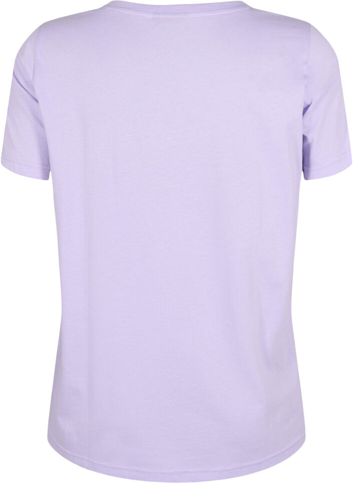 Katoenen t-shirt met printdetail, Lavender ARIZONA, Packshot image number 1