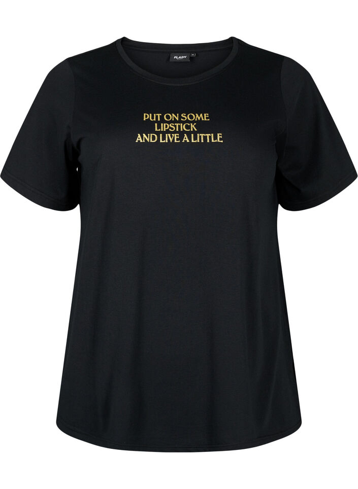 FLASH - T-shirt avec motif, Black Lips, Packshot image number 0