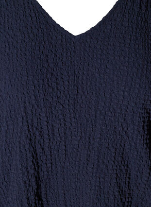 Robe en forme trapèze et manches bouffantes, Evening Blue, Packshot image number 2