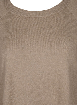 Pull en tricot avec des boutons, Silver Min Mel., Packshot image number 2