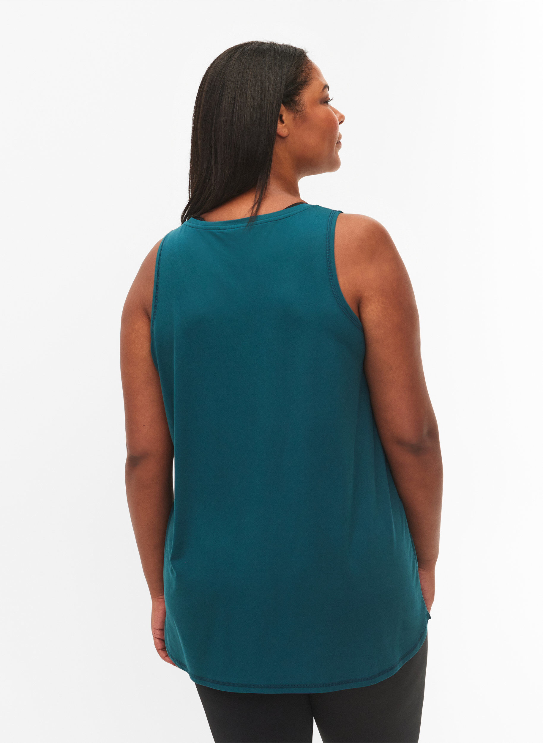 ZizziSporttop met v-hals, Groen, Model image number 2