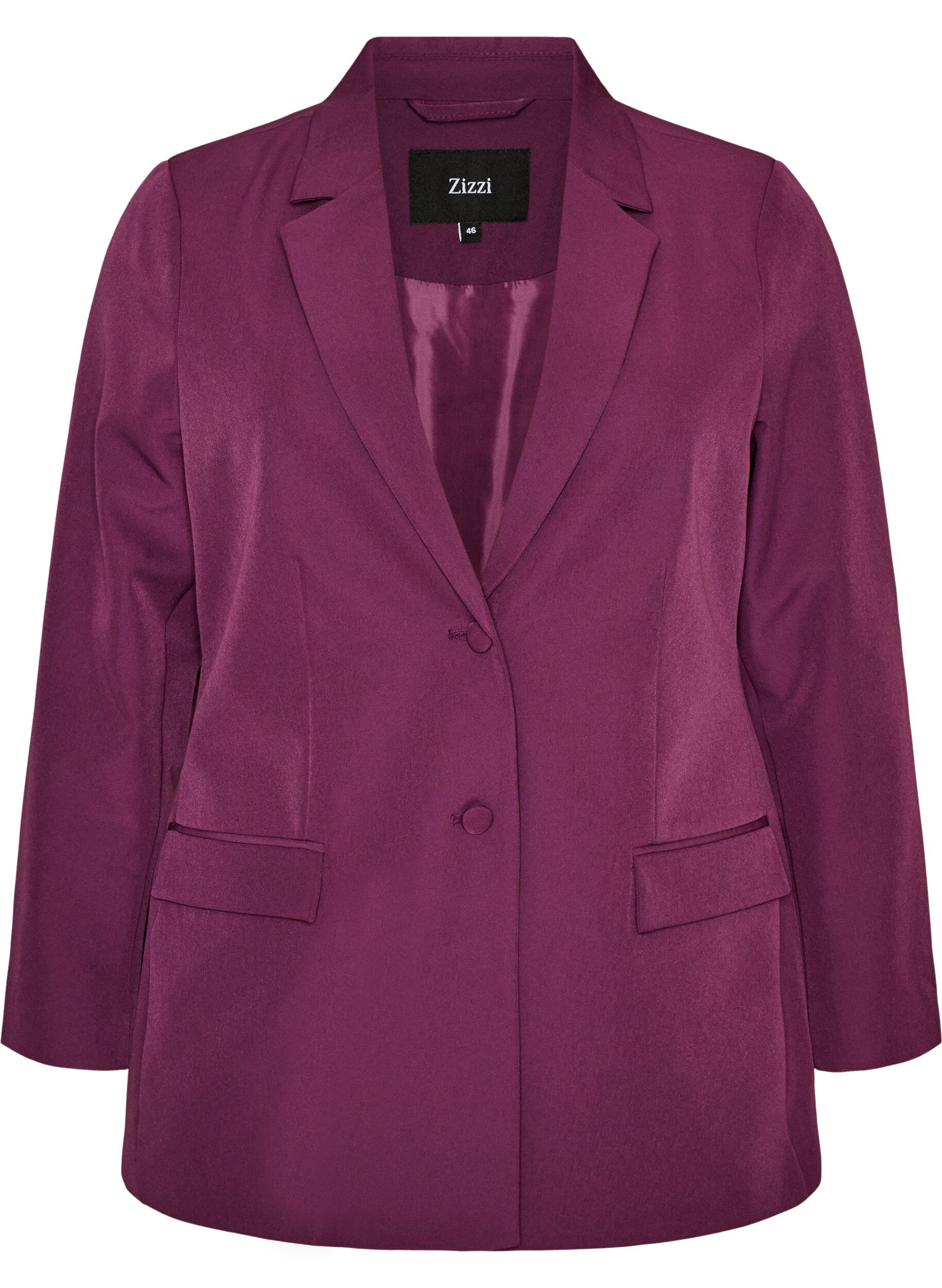 ZizziBlazer classique avec fermeture boutonn&eacute;e, Violet, Packshot image number 0