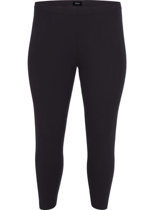 Driekwart basic legging, Black, Packshot image number 0