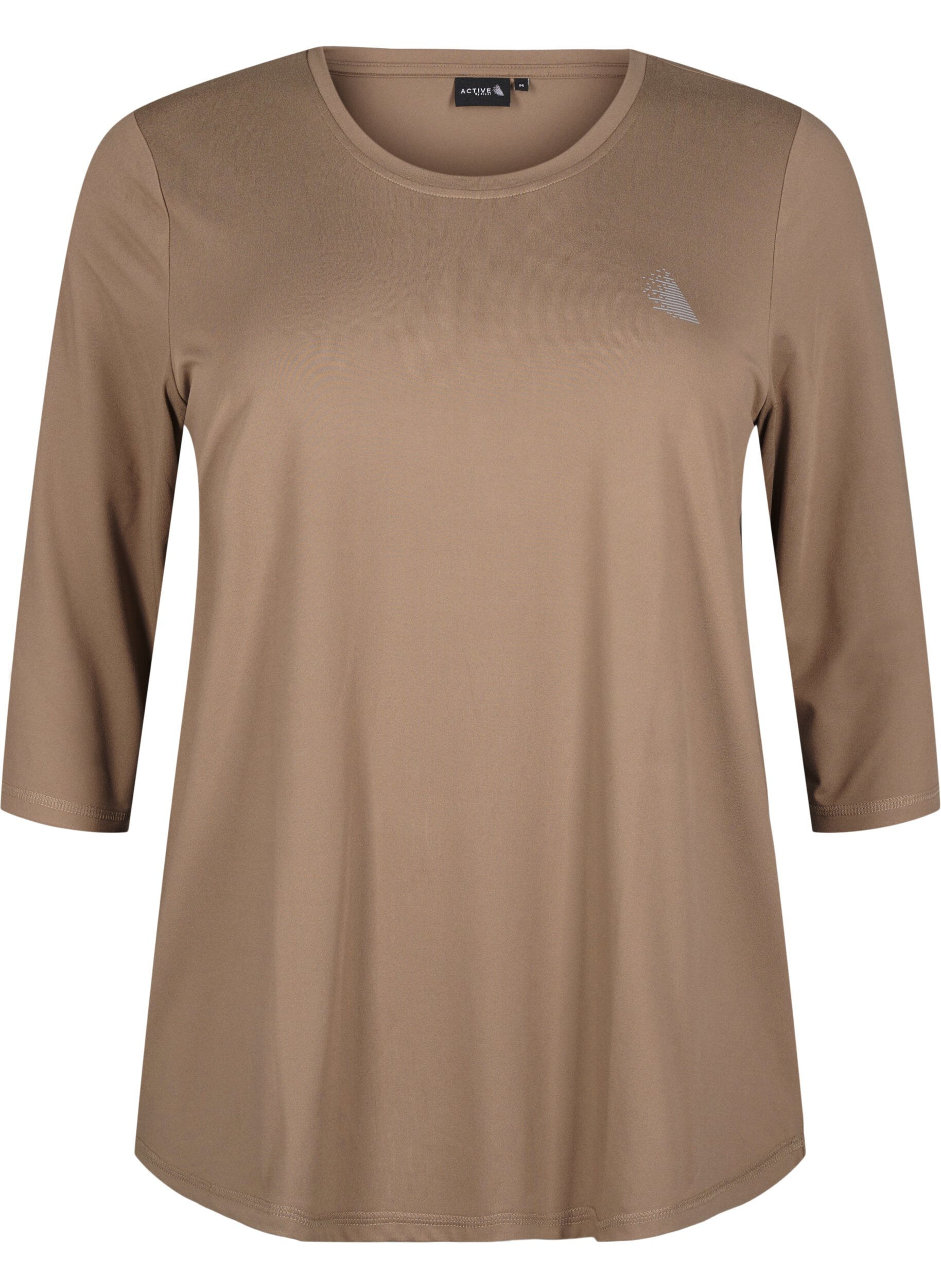 ZizziTraining blouse met 3/4 mouwen, Beige, Packshot image number 0