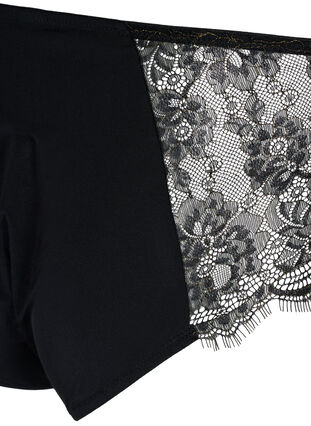 Culotte avec dentelle et lurex, Black, Packshot image number 3