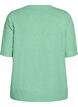 Chemisier en tricot à manches courtes, Vert clair, Packshot image number 1