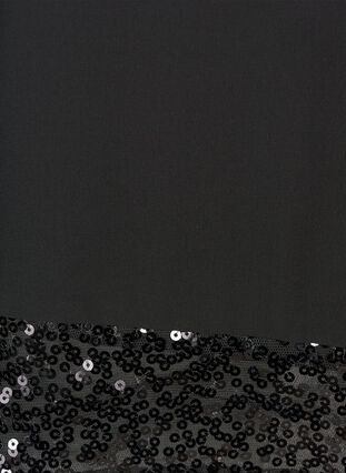 Tuniek met pailletten, Black, Packshot image number 3