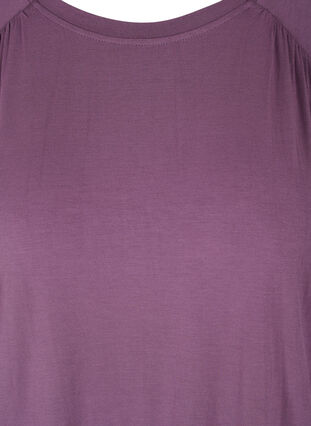Haut en viscose à encolure ronde, Vintage Violet, Packshot image number 2