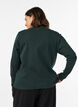 Basic T-shirt met lange mouwen en ronde hals, Groen, Model image number 2