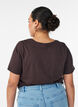 T-shirt imprim&eacute;, Marron, Model image number 2