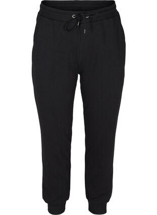 Pantalon de jogging ample avec poches, Black, Packshot image number 0