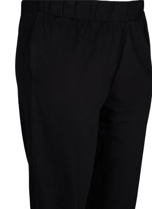 Pyjama broek in katoen, Black, Packshot image number 2