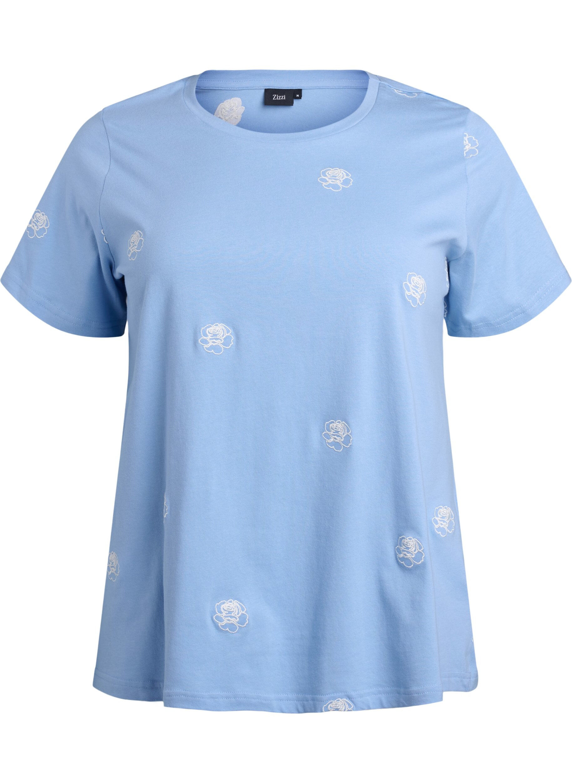 T-shirt en coton biologique avec motifs brod&eacute;s