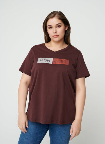 Katoenen t-shirt met korte mouwen , Fudge, Model image number 0