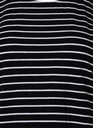 T-shirt en coton à rayures, Black W. Stripe, Packshot image number 2