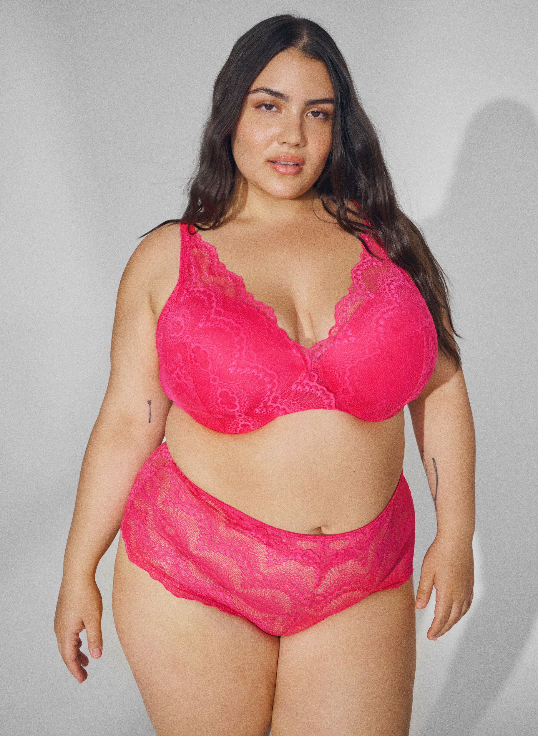 Zizzi2 pak hipster slipje in kwaliteitskant, Love Potion/Black, Image image number 0