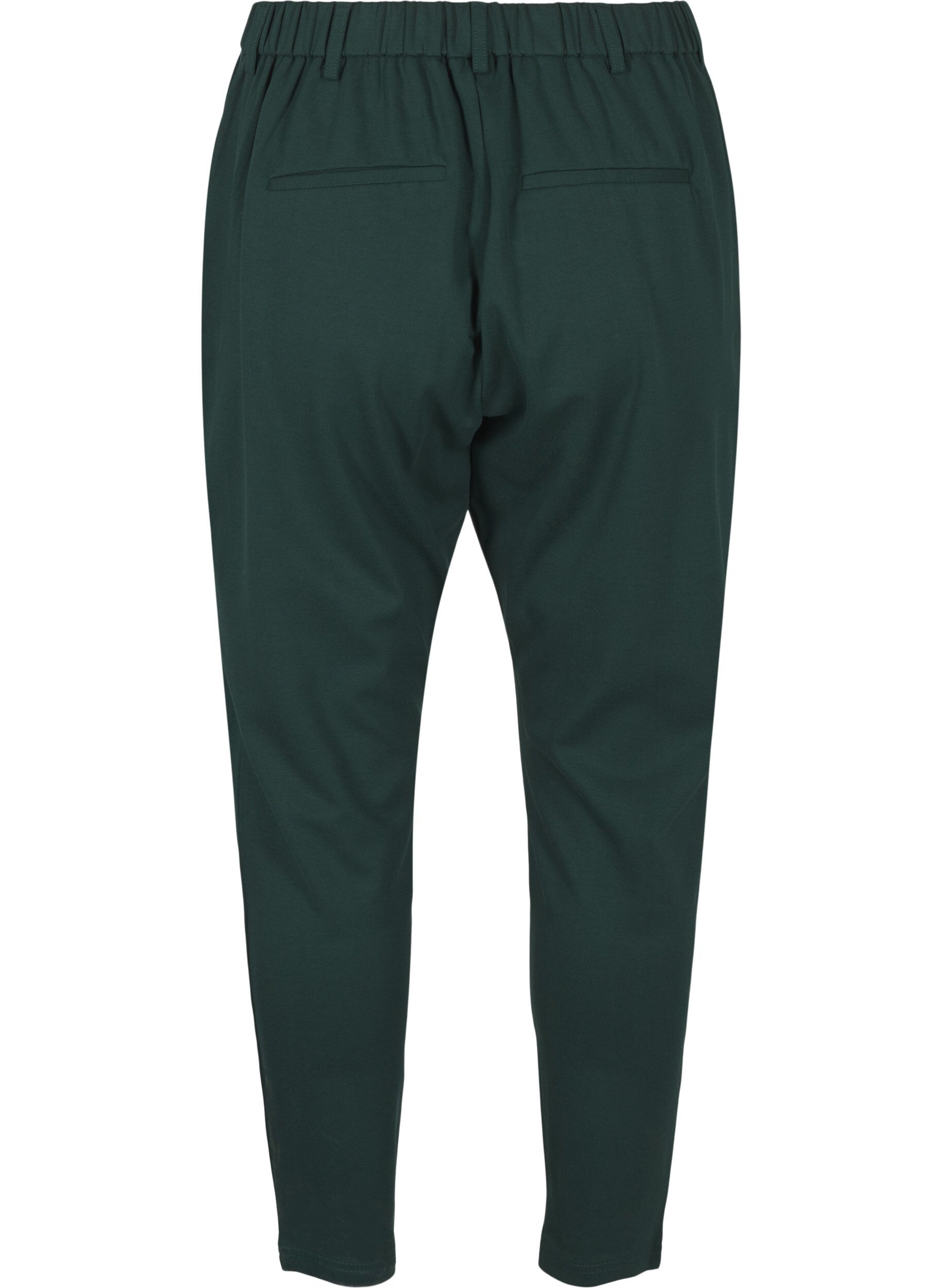 ZizziCropped Maddison broek, Groen, Packshot image number 1