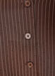 Blouse &agrave; fines rayures avec strass et boutons, Marron, Packshot image number 2