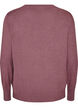 Gebreide blouse met ronde hals, Roze, Packshot image number 1