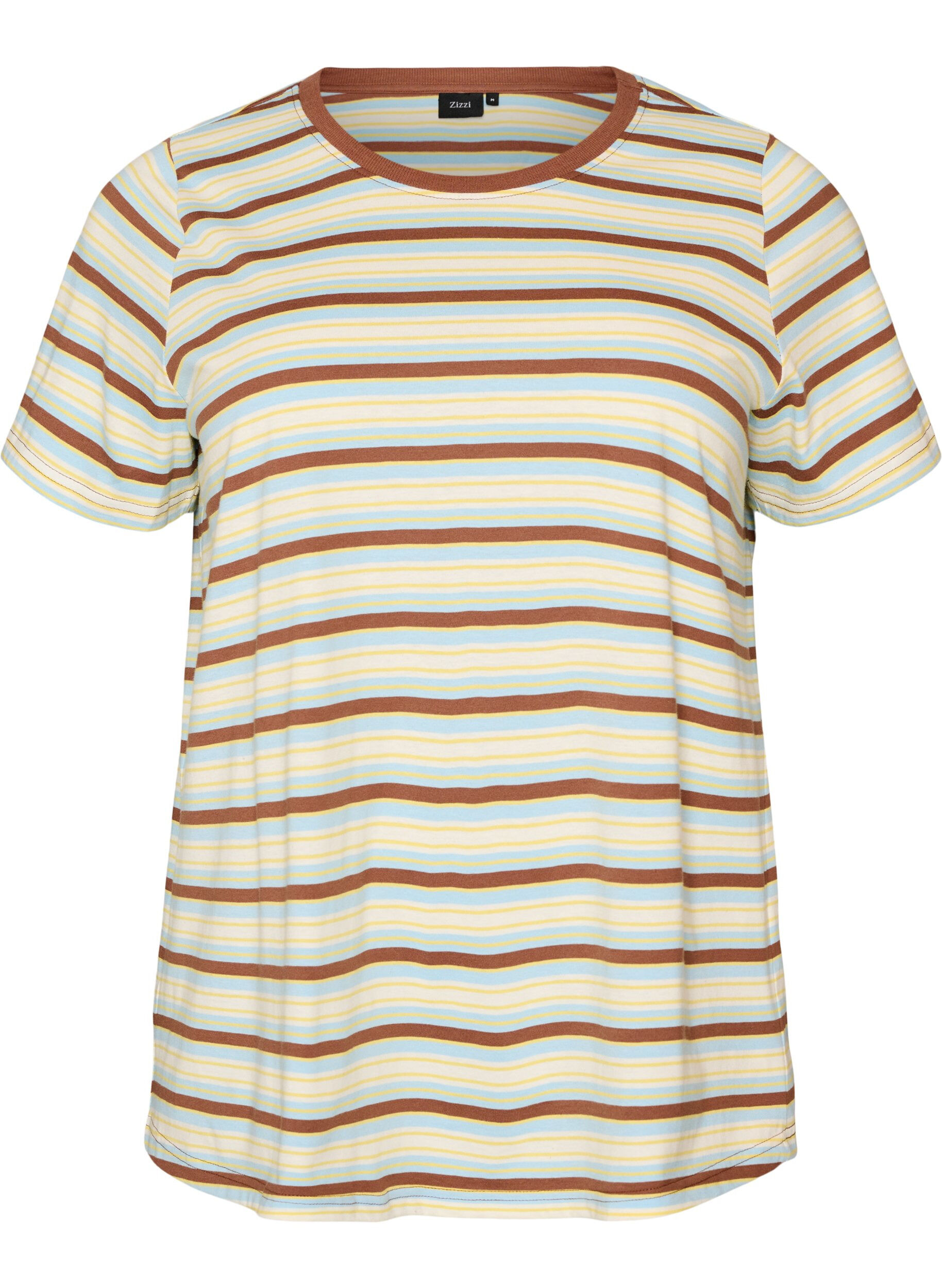 T-shirt &agrave; rayures en coton bio