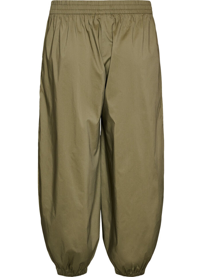 Pantalon ballon avec poches et ceinture &eacute;lastique, Vert Kaki, Packshot image number 1