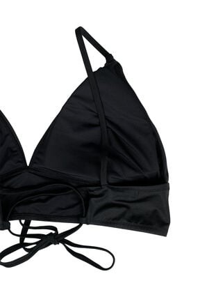 Haut de bikini avec coussinets amovibles et attache dans le dos, Black, Packshot image number 3