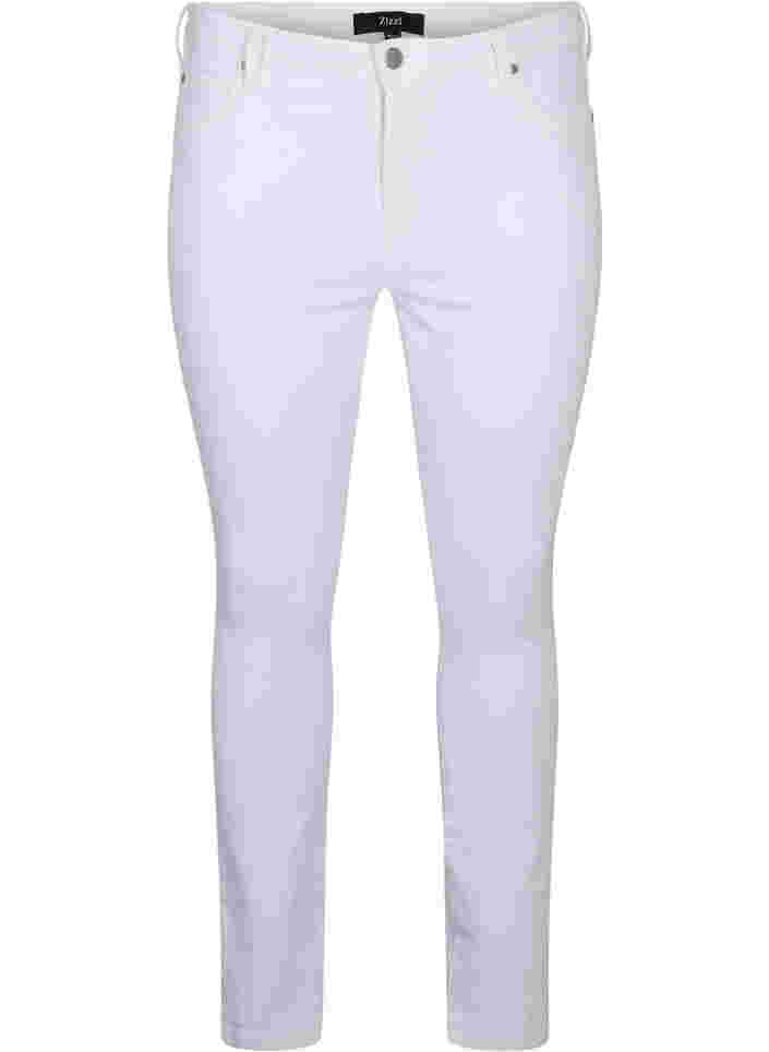 super slim fit Amy jeans met hoge taille, White, Packshot image number 0