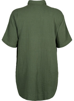Shirt met korte mouwen en knopen, Thyme, Packshot image number 1