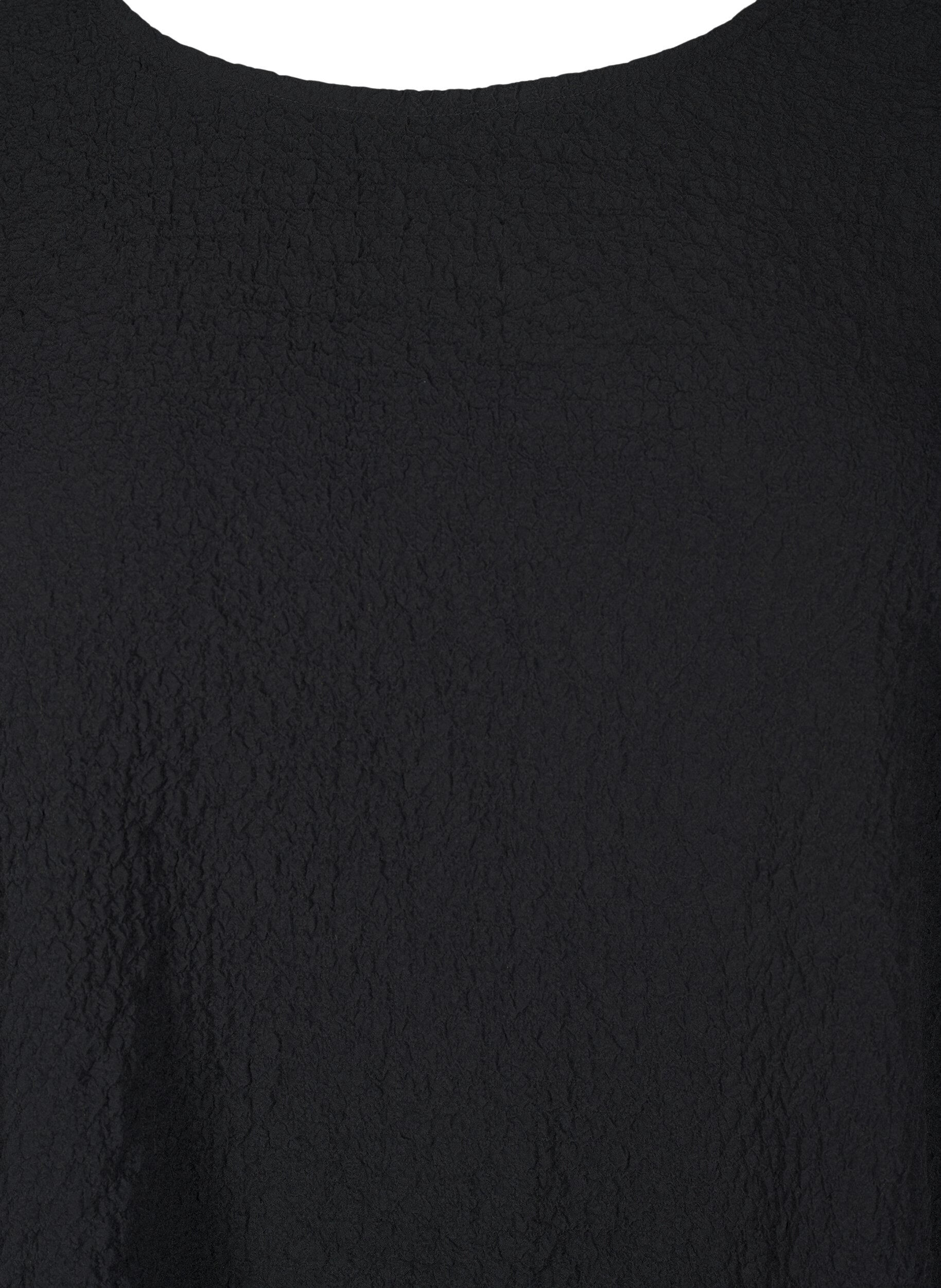 ZizziFLASH - Tuniek met lange mouwen en een ronde hals, Zwart, Packshot image number 2