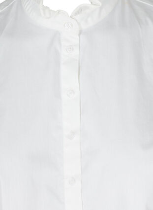 Col de chemise ample avec bordure à volants, Bright White, Packshot image number 2