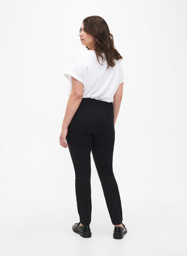 Viona jeans met normale taille, Black, Model image number 1
