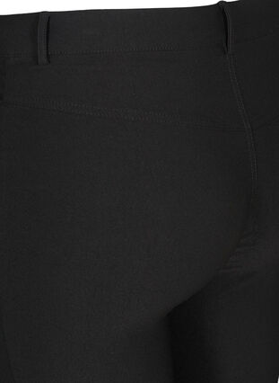 Pantalon 3/4 près du corps avec fermetures éclairs, Black, Packshot image number 3