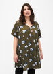 FLASH - Tuniek met v-hals en print, Olive Night Flower, Model image number 0