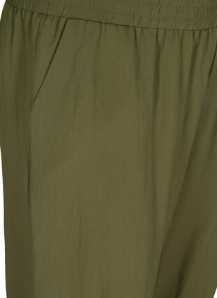 Pantacourt en viscose avec poches, Ivy Green, Packshot image number 2